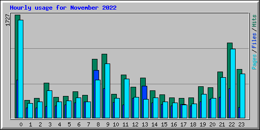 Hourly usage for November 2022